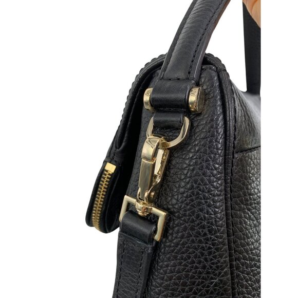 Kate Spade Black Pebbled Leather Crossbody Bag Satchel Chester Street Miri 8344 - Picture 9 of 16